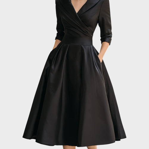 AMELIA - Satin Midi Dress