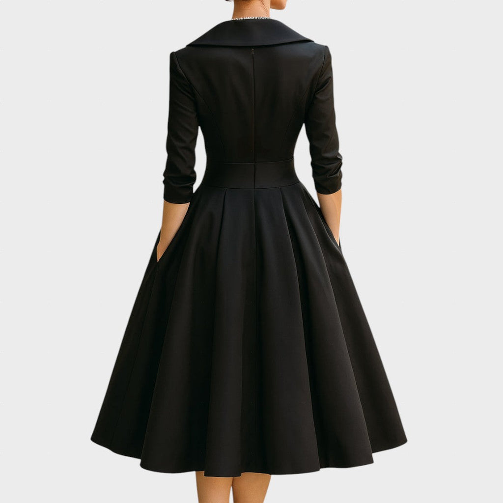 AMELIA - Satin Midi Dress