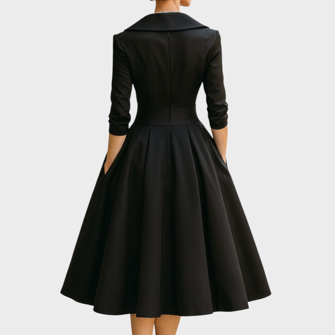 AMELIA - Satin Midi Dress