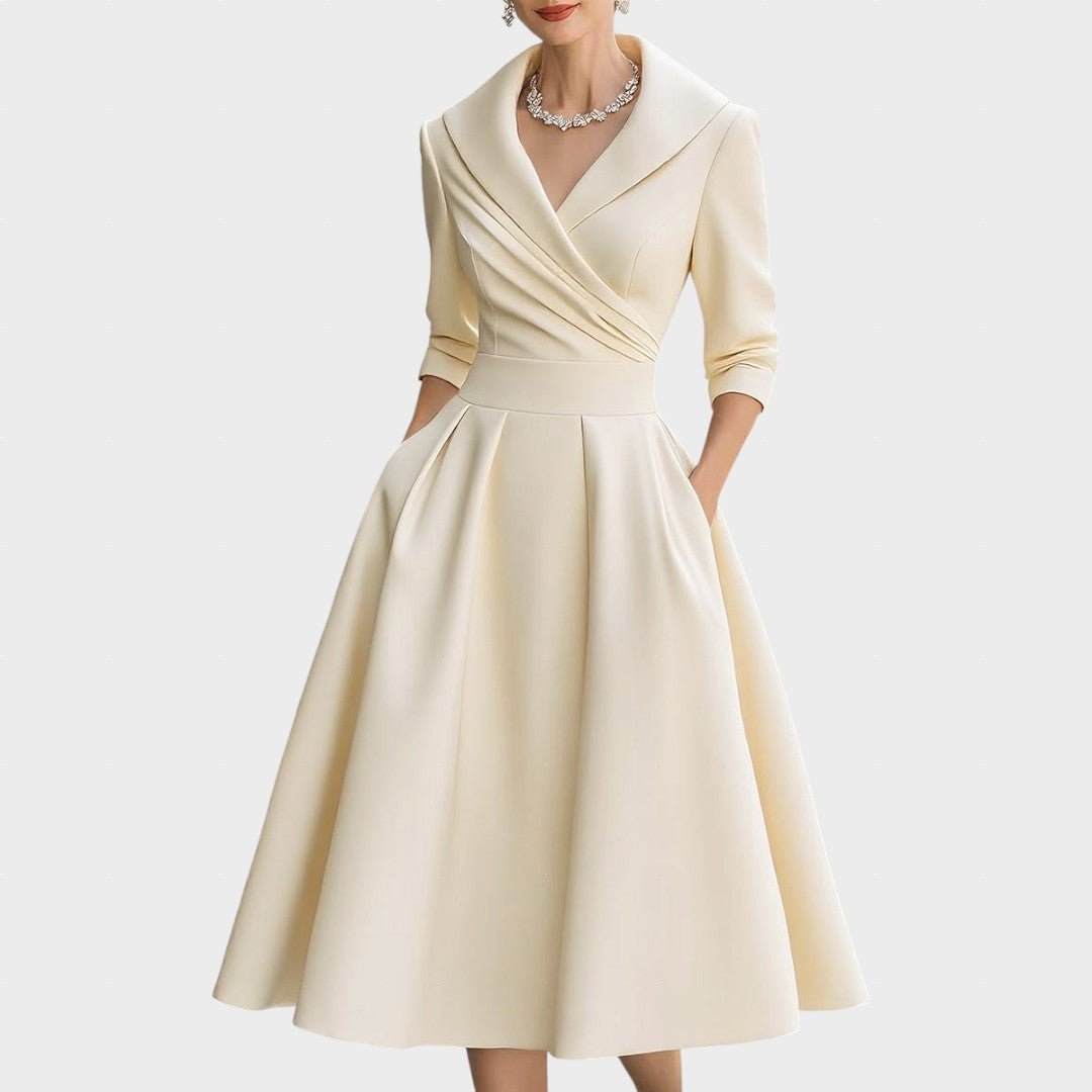 AMELIA - Satin Midi Dress