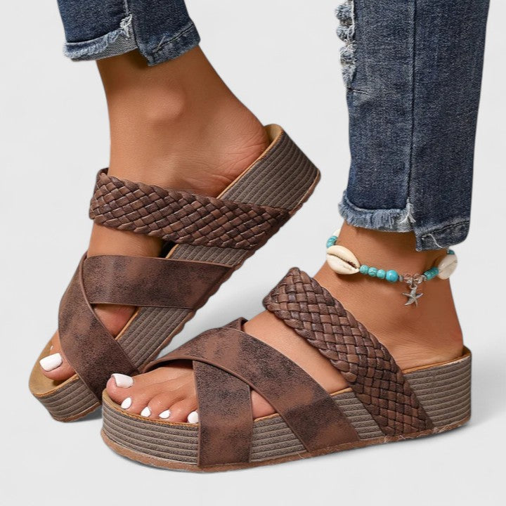 Cora | Orthopedic Leather Strap Sandals