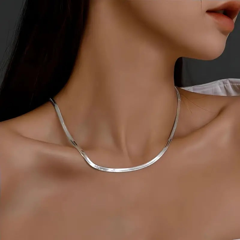Solara Herringbone Necklace
