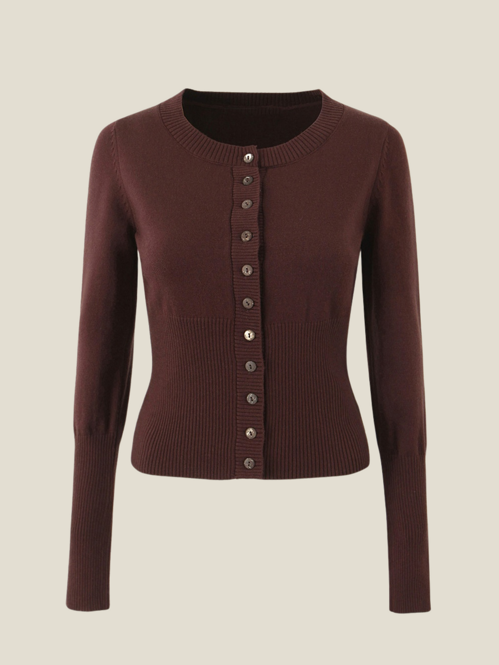 Cleo Knit Button-Up And Mini Skirt Set