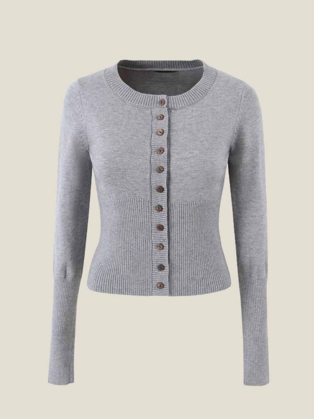 Cleo Knit Button-Up And Mini Skirt Set