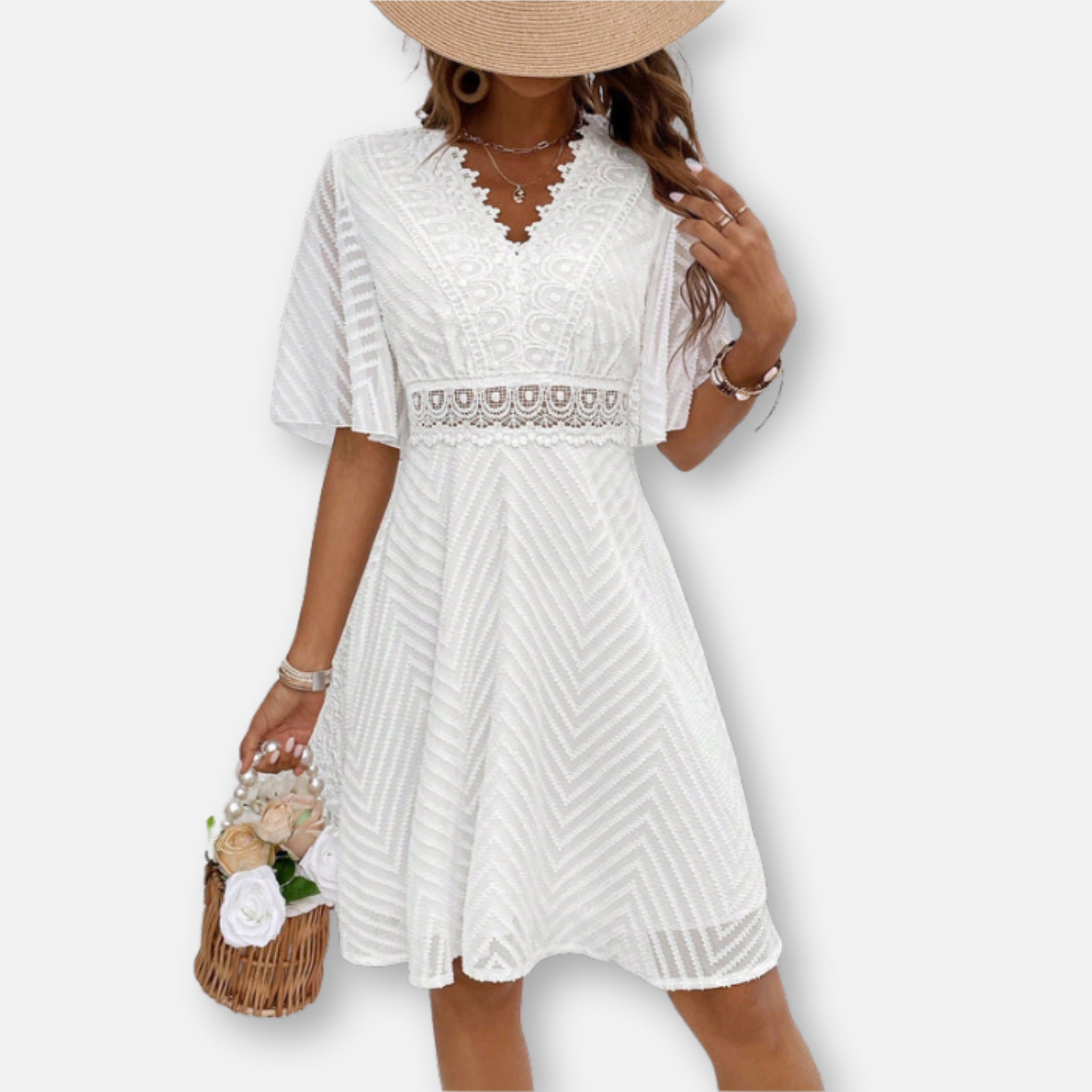 Lace A-Line Dress