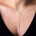 Eclipse Y Necklace