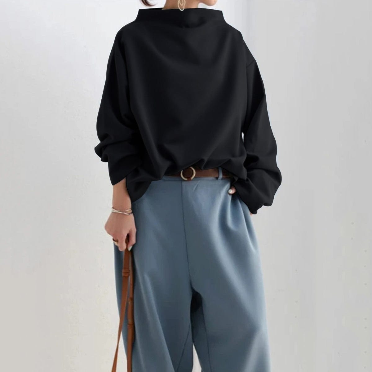 Wanda | Comfortable High-Neck Knit Sweater