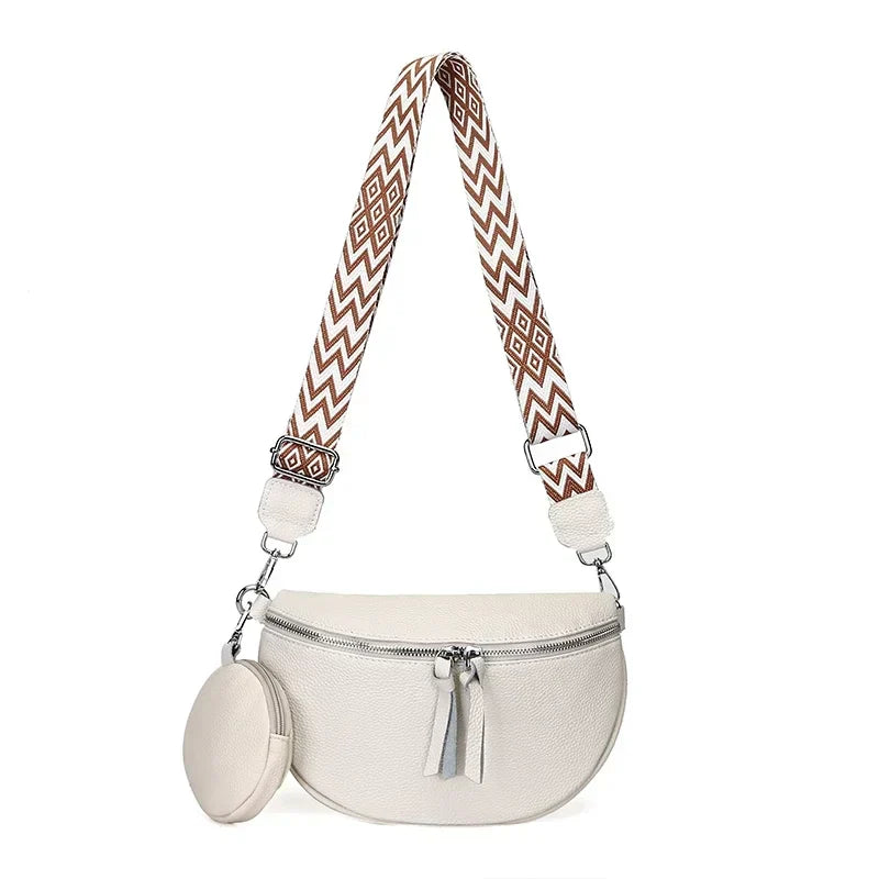 Hayley | Refined Leather Shoulder Bag