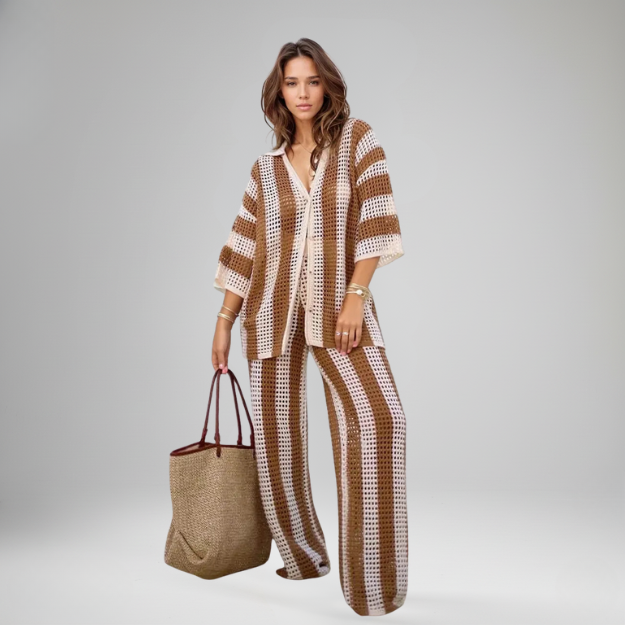 Elara Striped Set