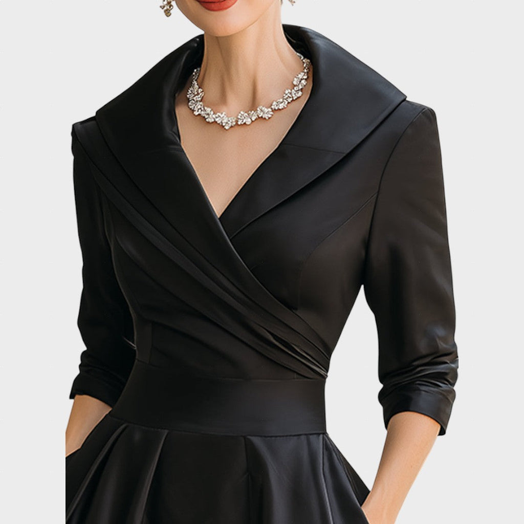 AMELIA - Satin Midi Dress