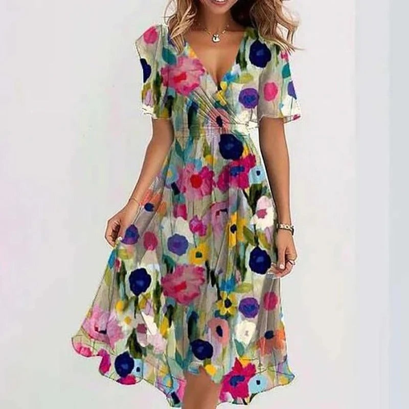 Carol | Elegant Colorfoul Dress
