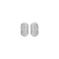 Silver Hollow Hoop Earrings