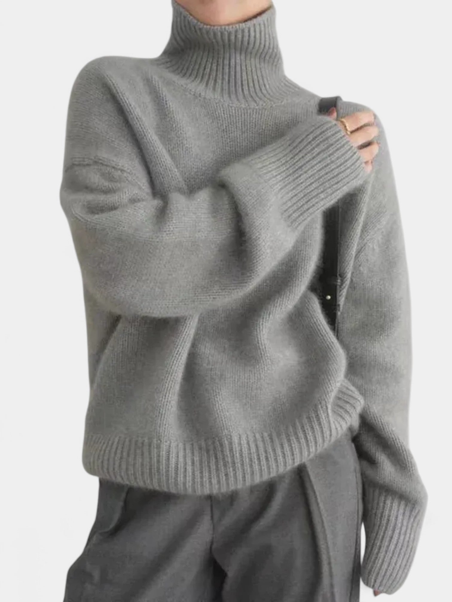 CATALINA CASHMERE HIGH NECK SWEATER